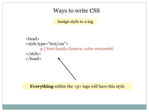 Ways to write CSS