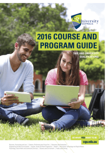 Course and Program Guide