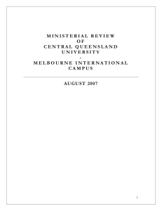 Ministerial Review Of Central Queensland University (PDF 446 (pdf