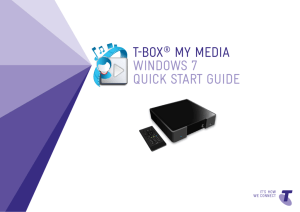 t-box® my media windows 7 quick start guide