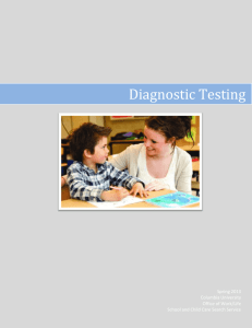 Diagnostic Testing - Work-Life - Office of Work/Life