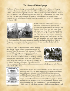 The History of Winter Springs