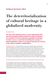 The deterritorialization of cultural heritage in a