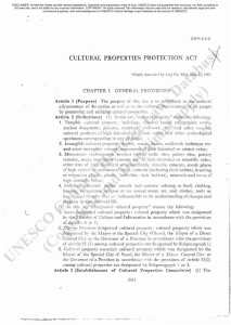 Cultural Properties Protection Act