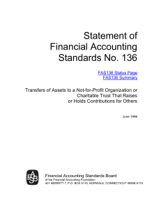 Statement of Financial Accounting Standards No 136-FASB