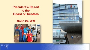 President's Report - Office of the President
