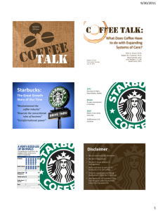 Starbucks: - Technical Assistance Partnership