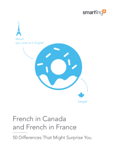French in Canada and French in France