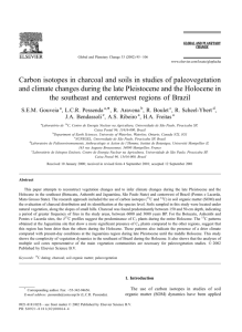 Carbon isotopes in charcoal and soils in studies of paleovegetation