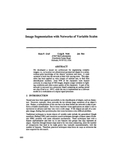 Image Segmentation with Networks of Variable Scales