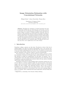 Image Orientation Estimation with Convolutional Networks