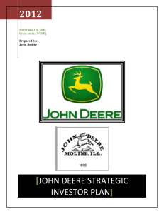 John Deere Strategic Plan - Antioch University New England