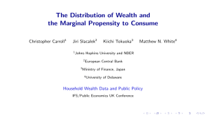 The Distribution of Wealth and the Marginal Propensity to Consume
