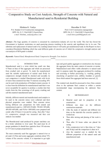 Comparative Study on Cost Analysis, Strength of