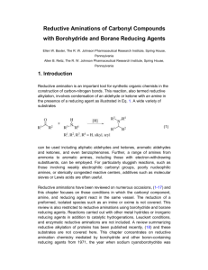 Reductive Aminations of Carbonyl Compounds with