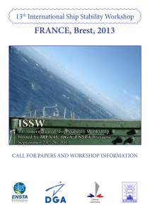 the flyer - 13th International Ship Stability Workshop