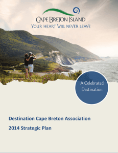 2014 DCBA Strategic Plan - Destination Cape Breton Association