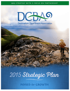 DCBA2015Plan - Destination Cape Breton Association