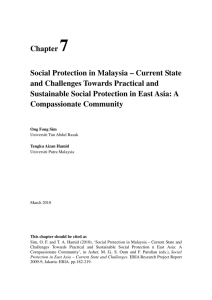 Chapter 7 Social Protection in Malaysia – Current State and