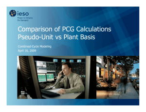 Example to compare PCG settlement using pseudo