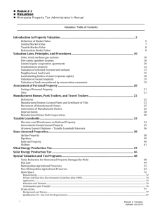 Valuation - Department of Revenue