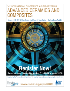 Register Now! - The American Ceramic Society