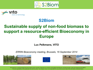 S2Biom Sustainable supply of non-food biomass to support a