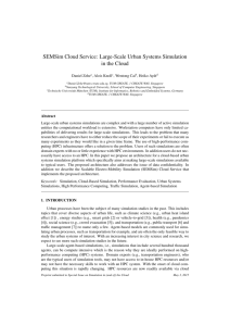 SEMSim Cloud Service: Large-Scale Urban Systems Simulation in