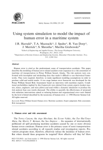 Using system simulation to model the impact of human error