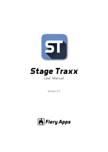 Stage Traxx Manual