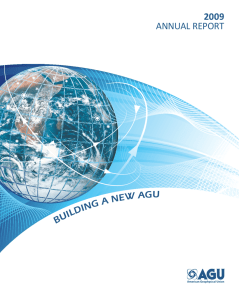 annual report - About AGU - American Geophysical Union