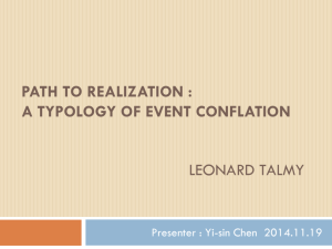 Path To realization : a typology of event conflation