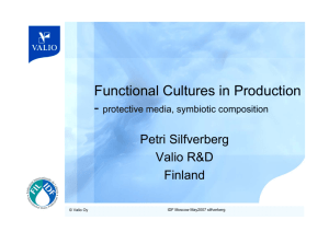 Functional Cultures in Production