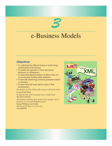 E - Business Models