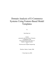 Domain Analysis of E-Commerce Systems Using Feature