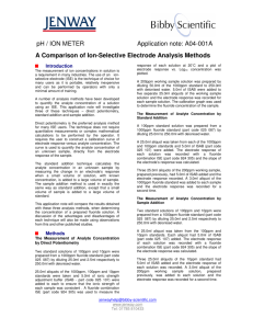 Comparison of Ion-Selective Electrode Methods