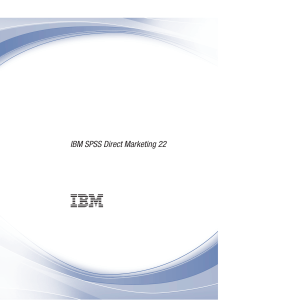 IBM SPSS Direct Marketing 22