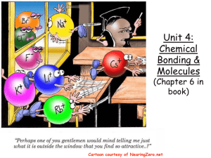 Unit 4: Chemical Bonding & Molecules
