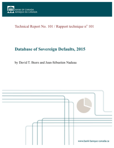 Database of Sovereign Defaults, 2015