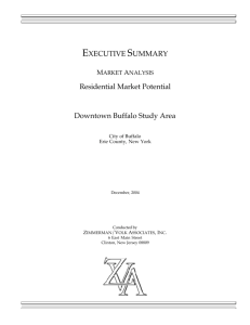 EXECUTIVE SUMMARY Residential Market Potential Downtown