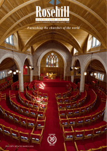 Furnishing the churches of the world