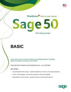 Peachtree has a new name: - Sage Business Care Central