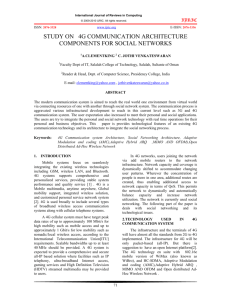 study on 4g communication architecture