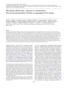 The Environmental Risk (E-Risk)