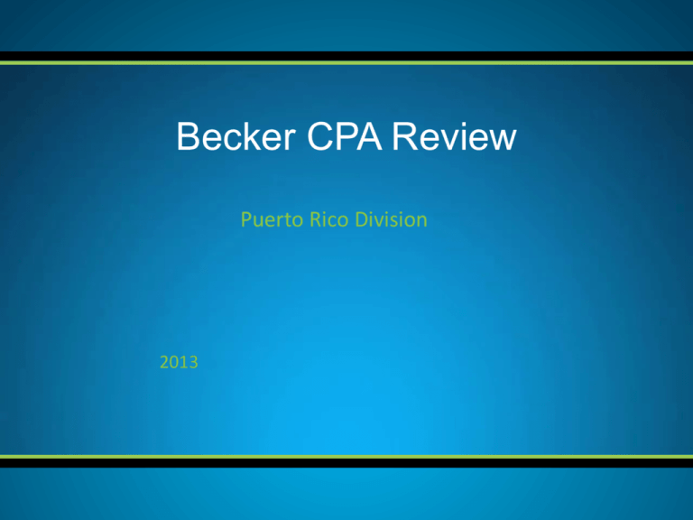 becker cpa updates