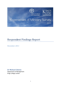 Findings Report 2011 - The Church of England