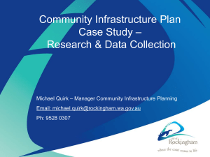 Community Infrastructure Plan