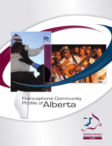 Francophone Community Profile of Alberta