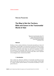 Nieves Rosendo The Map Is Not the Territory. Bible and Canon in