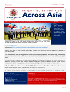 In this issue Contact BB Asia: Across Asia: